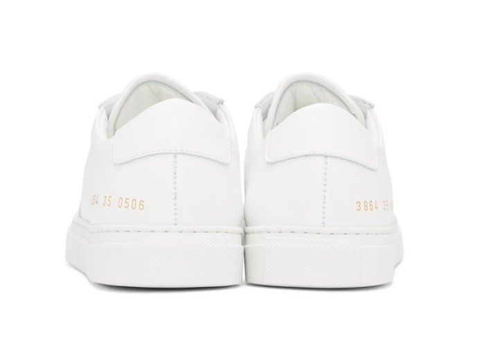 [全新真品代購-SALE!] COMMON PROJECTS 白色皮革 休閒鞋 (BBALL)