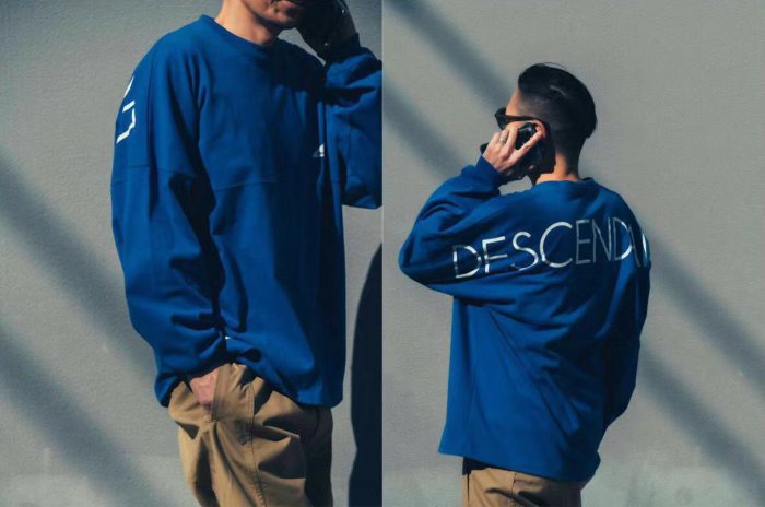 21SS DESCENDANT CETUS JERSEY LS 背後大LOGO 長袖T恤大學T DCDT