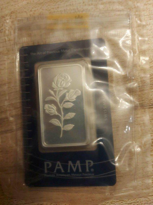 限時優惠！全新PAMP薔薇純銀999/50g銀條《1條價格》