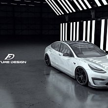 【政銓3D數位科技】 TESLA  特斯拉 MODEL 3 FD S1 高品質 雙面 卡夢 側裙 定風翼 原創著作