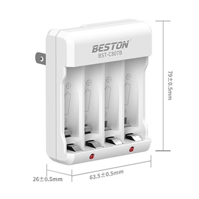 BESTON 佰仕通 充電器 3號 4號 四槽 電池充電器 鎳氫電池充電器 四槽充電器 智能充電器 含稅