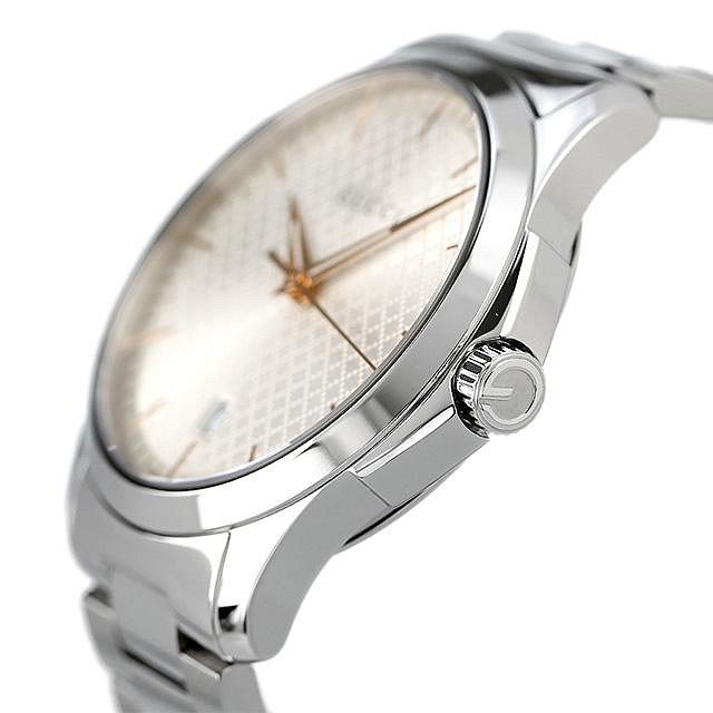 GUCCI YA1264052 古馳 手錶 40mm 銀白色面盤 不鏽鋼錶帶 女錶 男錶