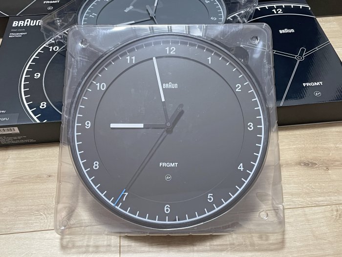 藤原浩fragment design x Braun Wall Clock BC17BFU 時鐘掛鐘黑色