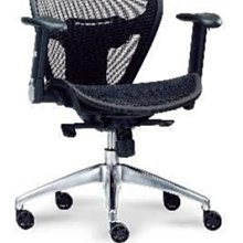 [ 家事達]台灣 【OA-Y165-2】 中型辦公椅(黑/鋁合金腳/可調扶手) 特價