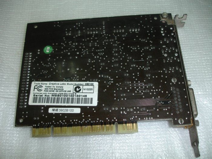 【電腦零件補給站】Creative SB0100 Sound Blaster Live PCI音效卡