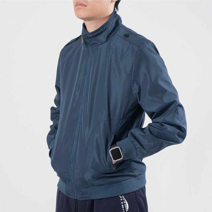 軍裝外套 修身夾克外套 立領素面外套 鈕扣肩章外套 格紋內裡薄外套 潮流時尚 風衣外套(321-8025) 男sun-e