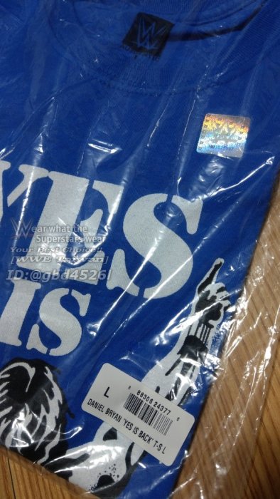 [美國瘋潮]正版 WWE Daniel Bryan Yes is Back T-Shirt YES回歸最新復出藍色款衣服