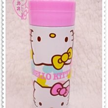 ♥小花花日本精品♥Hello Kitty 大臉蝴蝶結可濾茶葉保溫瓶 水瓶 水壺 水杯 /隨手杯