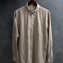 CA 日本品牌 UNIQLO 條紋 純棉 長袖襯衫 XL號 一元標無底價Q955