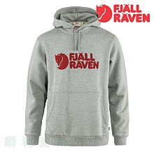 瑞典 FJALLRAVEN Logo Hoodie 長袖連帽上衣 84144 灰/麻花 OUTDOOR NICE