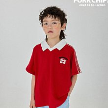 M~XL ♥上衣(RED) FORK CHIPS-2 24夏季 FOR240404-024『韓爸有衣正韓國童裝』~預購