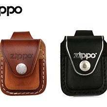 【寧寧精品小舖*ZIPPO原廠授權30年打火機老店】ZIPPO防風打火機真皮扣式皮套﹝黑色/咖啡色﹞現貨 5247-9