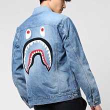 【日貨代購CITY】A BATHING APE SHARK EMBROIDERY DENIM JACKET M 現貨