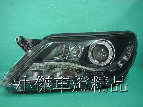 》傑暘國際車身部品《 vw tiguan 福斯TIGUAN 黑框光圈R8日行燈DRL魚眼大燈