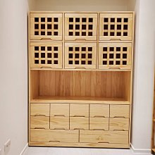 美生活館 傢俱 訂製 客製化  100% 全紐西蘭松木 淺木色 收納櫃 展示櫃 書櫃 上掀門置物櫃 也可修改尺寸顏色