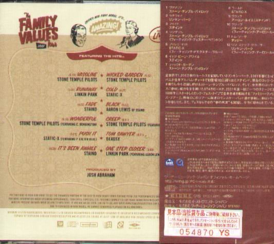 K - The FAMILY VALUES TOUR 2001 - 日版 - NEW