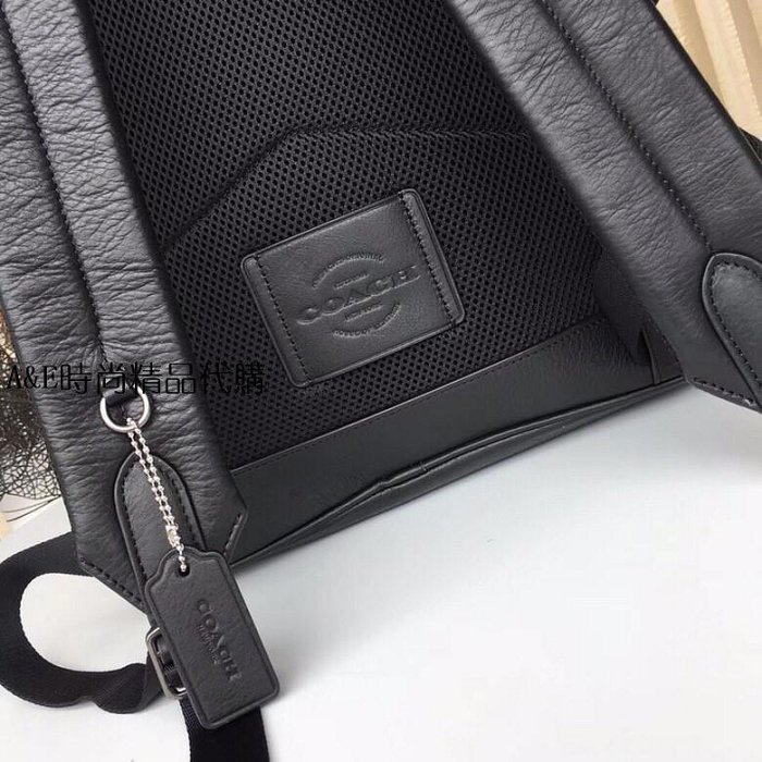 新品 Coach 蔻馳 23202 牛皮拉鍊帶後背包 休閒後背包 (手提包 爬山 登山包 美國代購- 可開發票