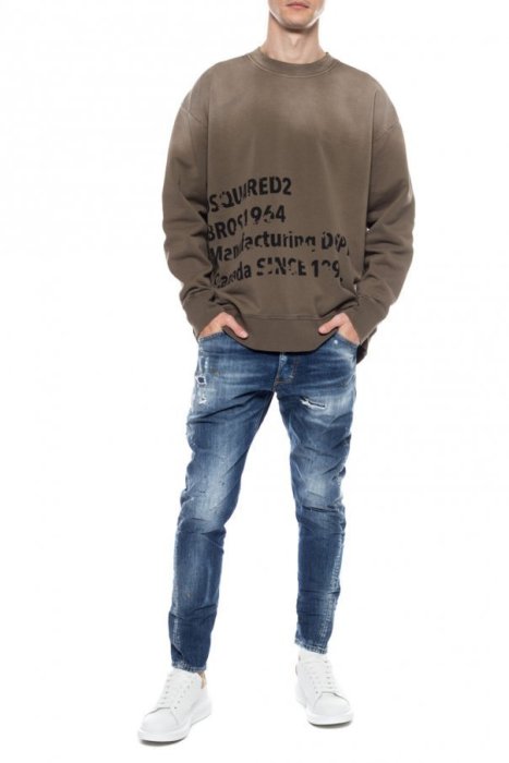 現貨【DSQUARED 2】2020春夏 水洗破壞黃漆CLASSIC KENNY TWIST牛仔褲 *50%OFF*