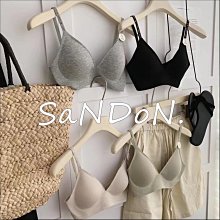 SaNDoN x『本月嚴選』最近一直常常穿有機棉無鋼圈舒服軟軟不壓胸整套付內褲回彈超好夏季防透內衣 SLY 220611