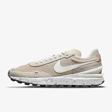 南 2021 9月 NIKE WAFFLE ONE 女 運動鞋 米白色 DJ9640-200 小 SACAI 復古休閒