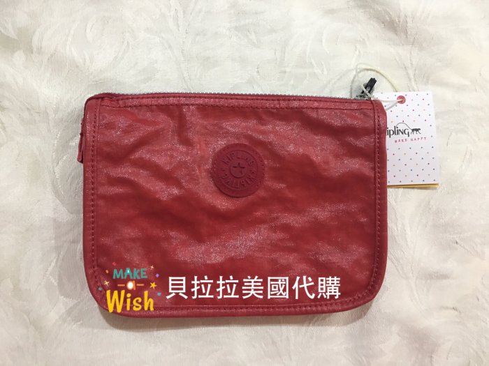 ╰°＊貝拉拉美國代購＊°╮現貨 正品 Kipling AC8259 化妝包. 手拿包-紅色