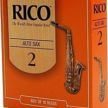 ♪ 后里薩克斯風玩家館 ♫『RICO ALTO SAX 初學橘盒竹片』25片裝