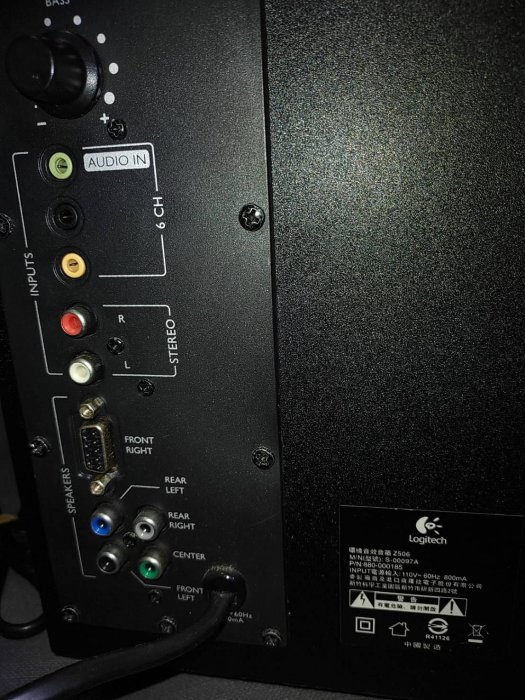 單顆重低音音箱 電腦喇叭 零件品 Logitech 羅技 Z506 不確定功能 大臥