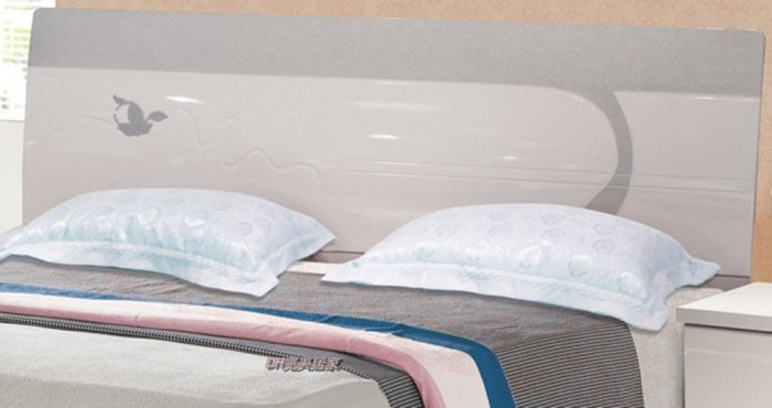 【DH】商品編號N618-5商品名稱莉斯5尺白色亮烤漆床頭片/備有六尺。主要地區免運費