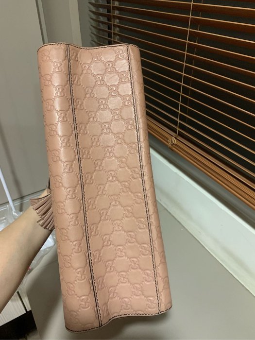 GUCCI emily guccissima shoulder 全皮壓紋logo 肩背包 鍊帶包 手提包 斜背包 近全新