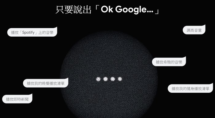 Google Nest Mini 2代 中文版 藍芽智慧音箱 支援串流音樂撥放、中英文對話、智慧家電聲控