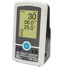 TECPEL 泰菱 》路昌 PM-1053 PM2.5空氣品質監測計 細懸浮微粒 溫度 濕度 可更換濾網 健康指標