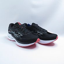 Mizuno J1GD230672 WAVE RIDER 27 SW 女慢跑鞋 4E寬楦 黑白【iSport愛運動】