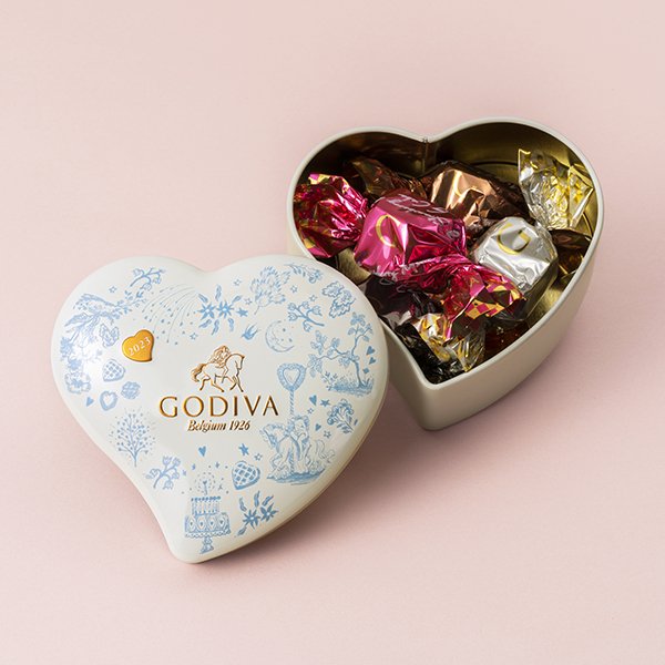 GODIVA 空箱 缶 - 小物入れ