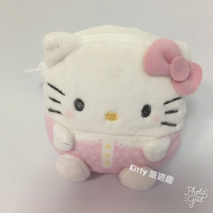 [Kitty 旅遊趣] Hello Kitty 絨毛零錢包 造型零錢包 凱蒂貓 小錢包 首飾包 小禮物 美樂蒂