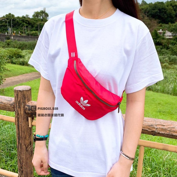 【豬豬老闆】Adidas Originals Waistbag 三葉草 尼龍 腰包 側背包 隨身 小包