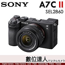 【數位達人】平輸 SONY A7CII【黑色】+ 28-60mm SEL2860 / A7C II A7C2 A7C 二代 ILCE-7CM2