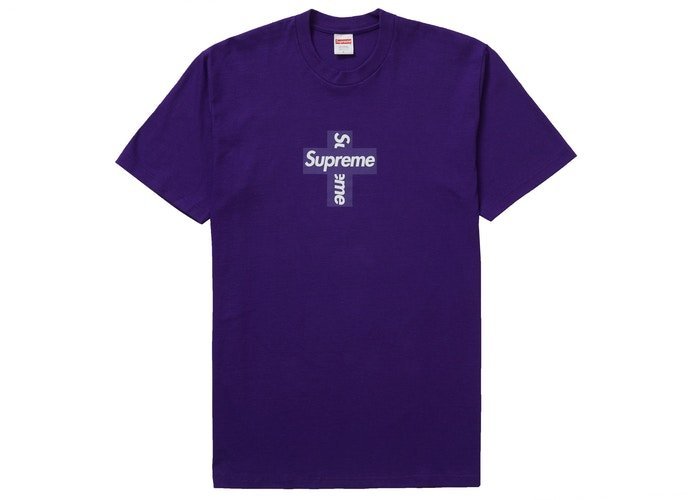 ☆LimeLight☆ Supreme Cross Box Logo Tee 黑/藍/黃/紫/綠/白M L XL