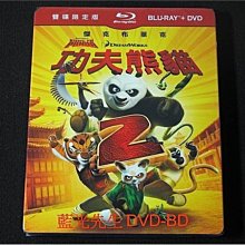 [藍光先生BD] 功夫熊貓2 Kung Fu Panda 2 BD + DVD 雙碟限定版 ( 得利公司貨 ) 國語發音