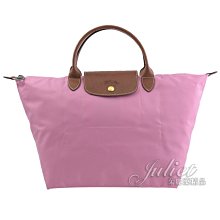 【茱麗葉精品】全新精品 法國 Longchamp Le Pliage 折疊短揹帶肩提包.粉紅 M #1623 現貨