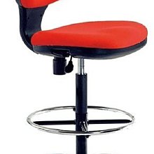 [ 家事達]台灣 【OA-Y184-6】 JG-207製圖專用椅(紅布/PU泡棉) 特價 洽談椅 辦公椅 電腦椅
