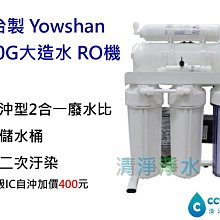 台製CP 家用-400G大出水/手沖型直接輸出RO逆滲透-免儲水桶