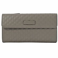 【茱麗葉精品】全新精品 GUCCI 449364 經典雙G壓紋牛皮扣式長夾.灰 預購無現貨