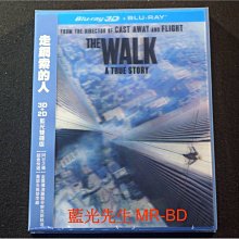 [藍光先生BD] 走鋼索的人 The Walk 3D + 2D 雙碟閃卡版 ( 得利公司貨 )
