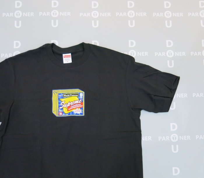 【Dou Partner】SUPREME FW19 Cheese Tee 奶酪 短TEE 黑色 現貨