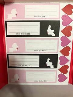 現貨❤️英國寄回 Lulu Guinness 貼紙簿 stickers book DIY 卡片