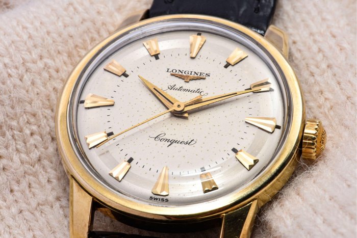 古董錶 1958s 浪琴 Longines 康卡斯 Conquest Ref.9002 包金 Gold Cap