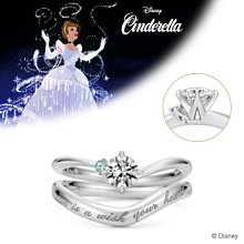 迪士尼 仙杜瑞拉（Cinderella）相信的心讓夢想成真1+1套組戒指.現貨特價:540元.竹北可面交.可超取