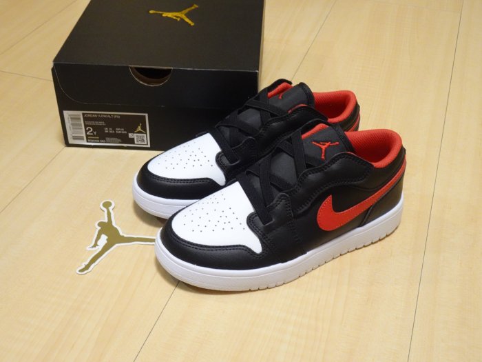 NIKE JORDAN 1 LOW ALT(PS)AJ1低筒麂皮魔鬼氈Black Toe白黑紅中童鞋