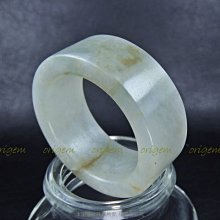 珍珠林~超值品.美件不再.特請老師傅製作.A貨天然沁色緬甸翡翠平口板戒.內徑21.5MM#422