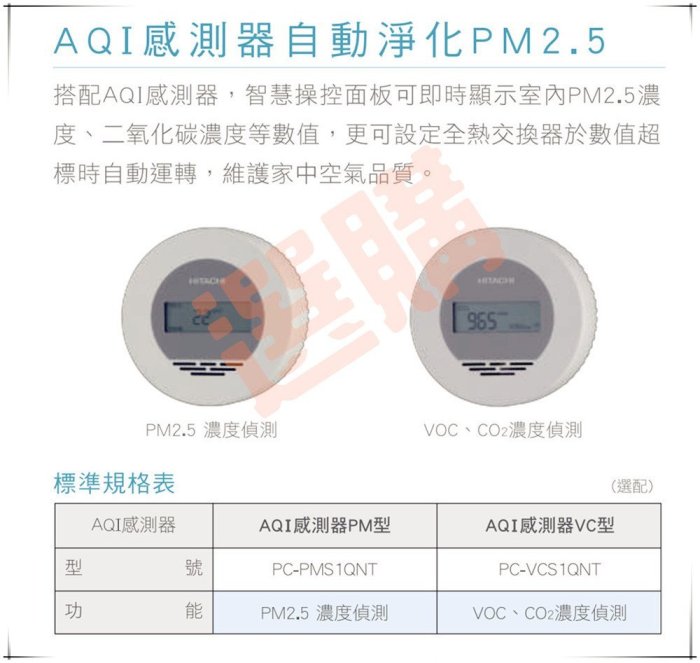 日立全熱交換器KPI-153H(25坪)附PM2.5濾網及線控器可現估價